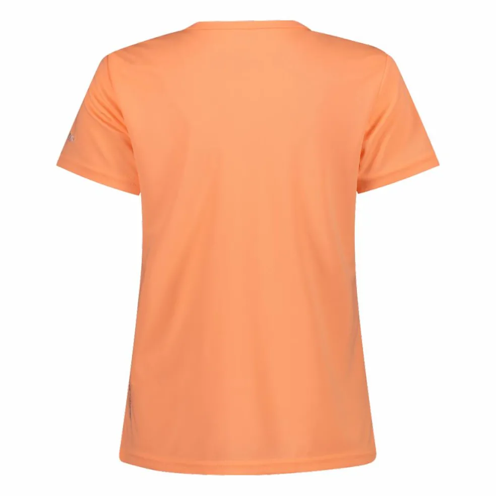 T-shirt piquet con stampa sul fronte da donna