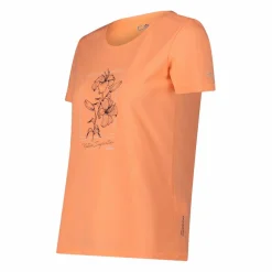 T-shirt piquet con stampa sul fronte da donna