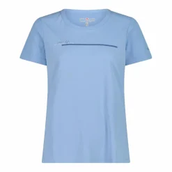 T-shirt piquet con stampa sul fronte da donna