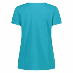 T-shirt piquet con stampa sul fronte da donna
