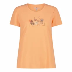 T-shirt piquet con stampa sul fronte da donna