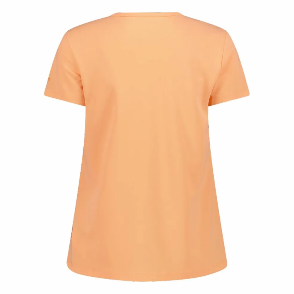 T-shirt piquet con stampa sul fronte da donna