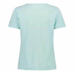 T-shirt piquet con stampa sul fronte da donna