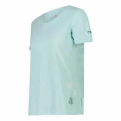 T-shirt piquet con stampa sul fronte da donna