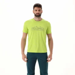 T-shirt stampata in jersey stretch