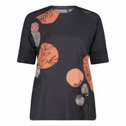 T-shirt tecnica a maniche corte con fantasia da Donna