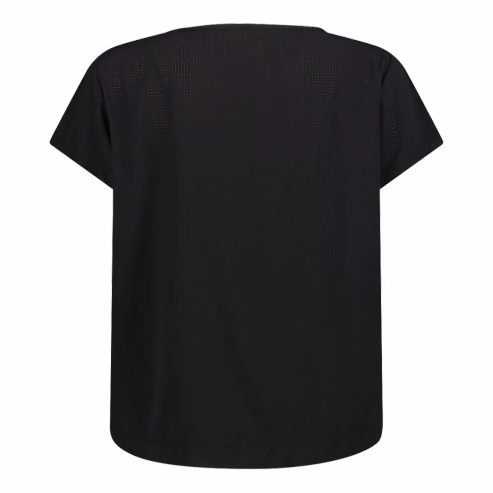 T-shirt tecnica a maniche corte tinta unita da Donna