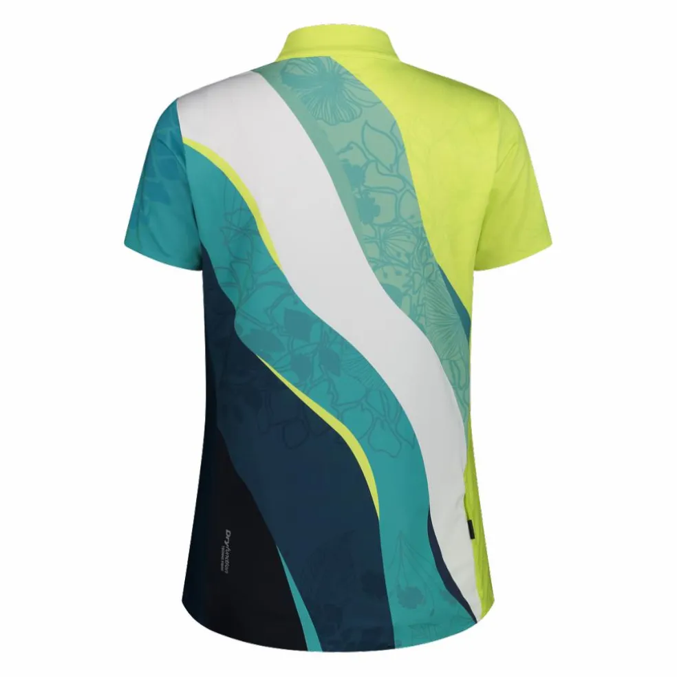 T-Shirt tecnica a mezza zip da ciclismo da Donna