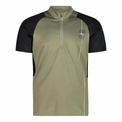 T-shirt tecnica da ciclismo con mezza zip da Uomo