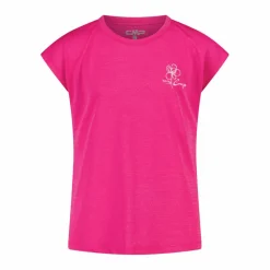 T-shirt tinta unita in jersey da Bambina